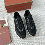 Premium Loro Piana Week End Walk Replica Sneaker - Black