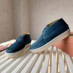High-Quality Replica Suede Loro Piana Walk and Walk Ankle Boot - Blue