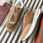 Premium Replica Loro Piana Week-end Walk Sneakers - Light Brown