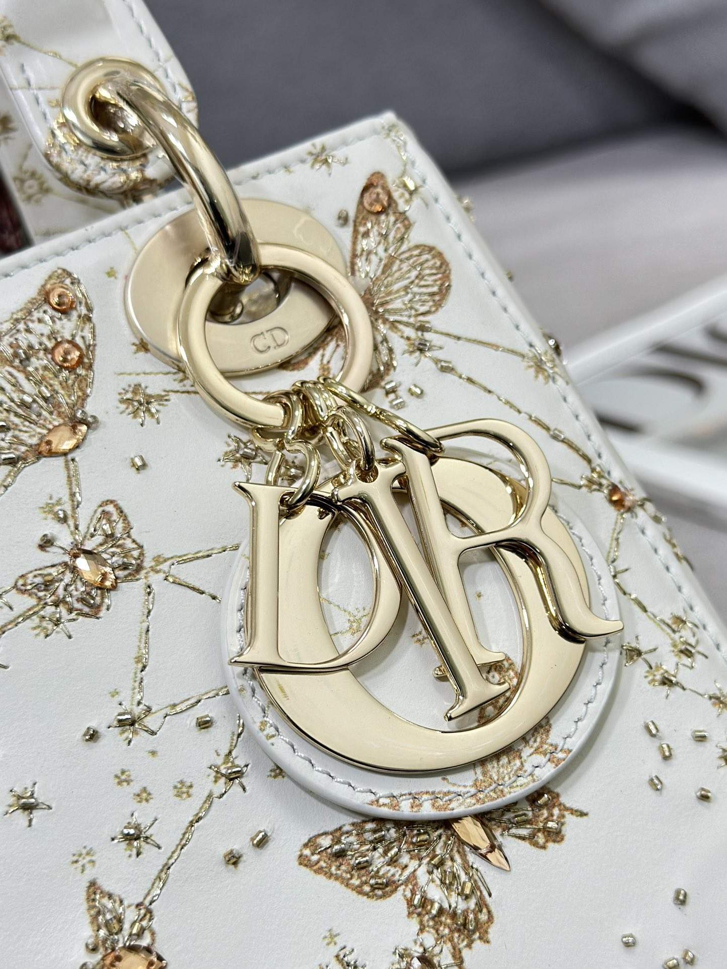 Christian Dior Zodiac Embroidered Small Lady Dior Replica Bag - Image 7