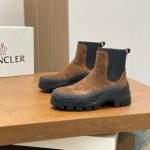 Supreme Moncler Larue Leather Chelsea Replica Boots - Brown