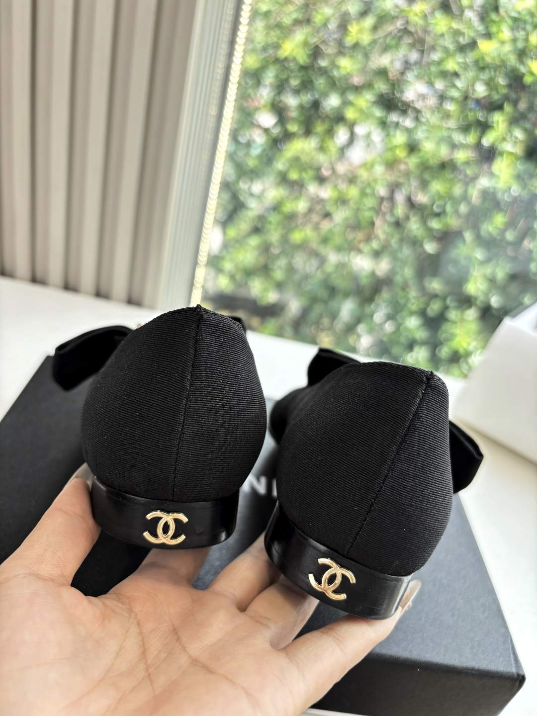 Exact Copy Grosgrain And Calfskin Replica Mary Janes - Image 8