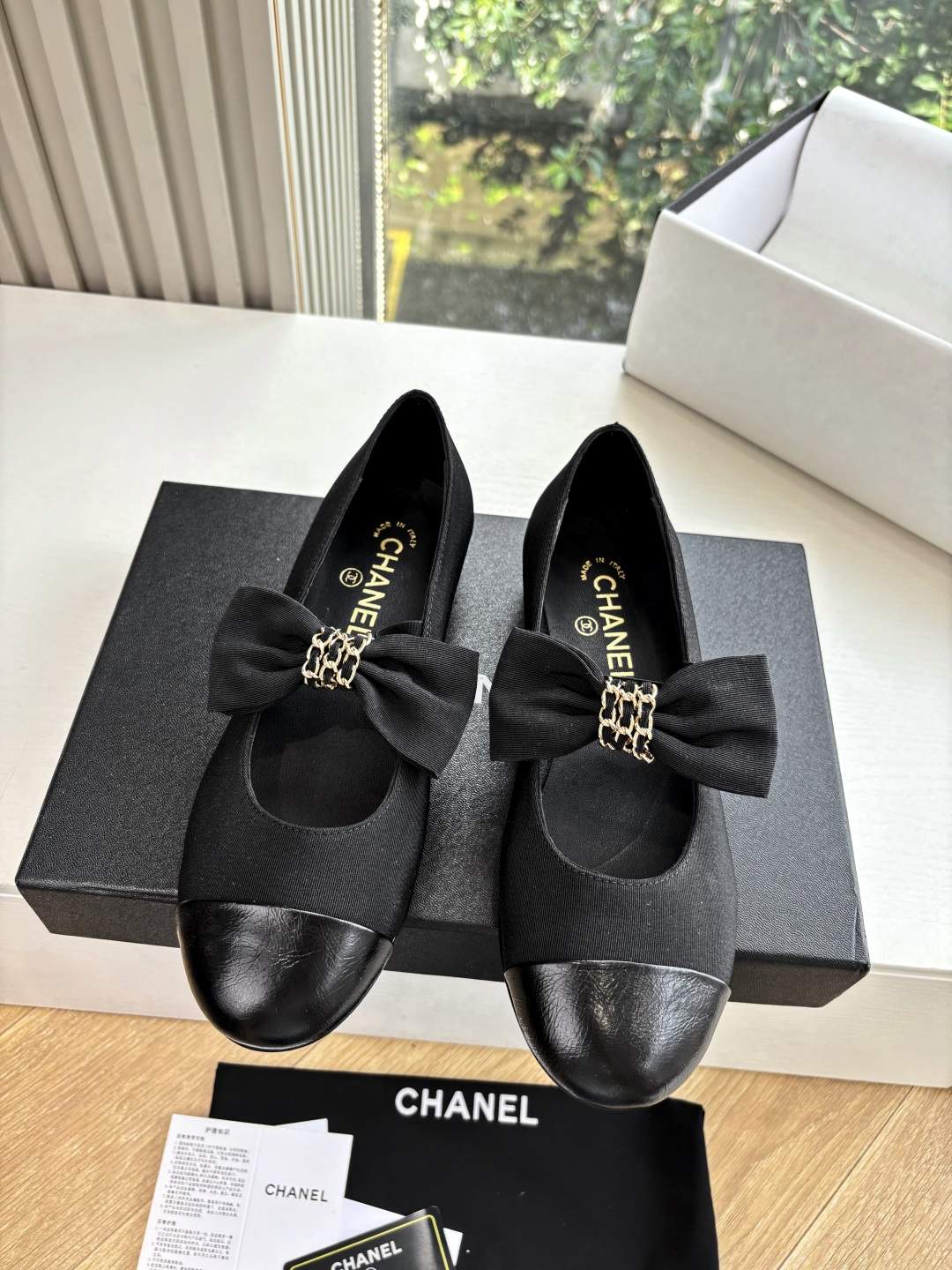 Exact Copy Grosgrain And Calfskin Replica Mary Janes - Image 2