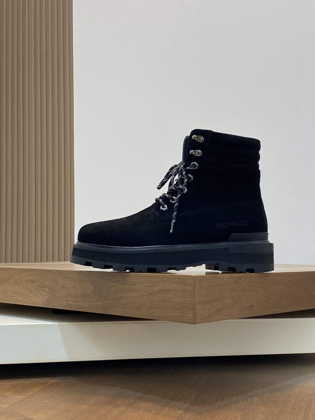 Deluxe Moncler Peka Lace-Up Suede Replica Boots - Image 5
