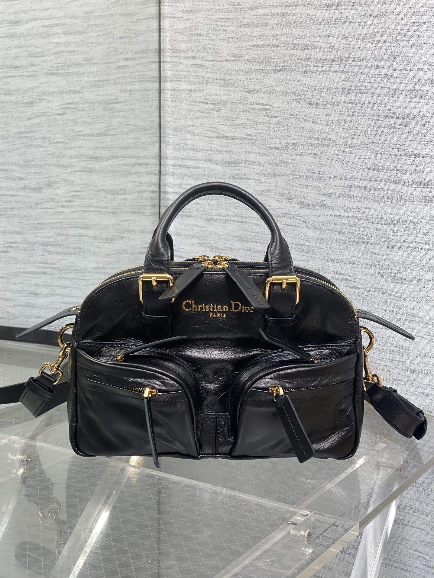 Deluxe Christian Dior Small Grand Tour Replica Bowling Bag