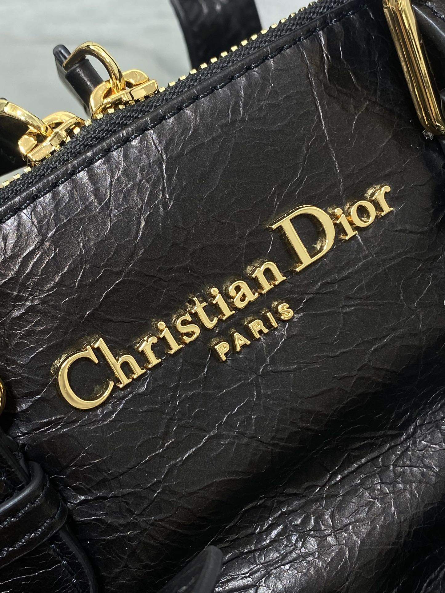 Deluxe Christian Dior Small Grand Tour Replica Bowling Bag - Image 8