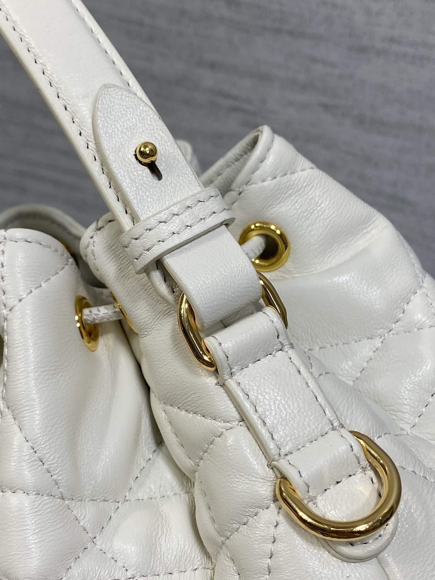 Exclusive Christian Small Dior Caro Replica Bucket Bag - Image 5