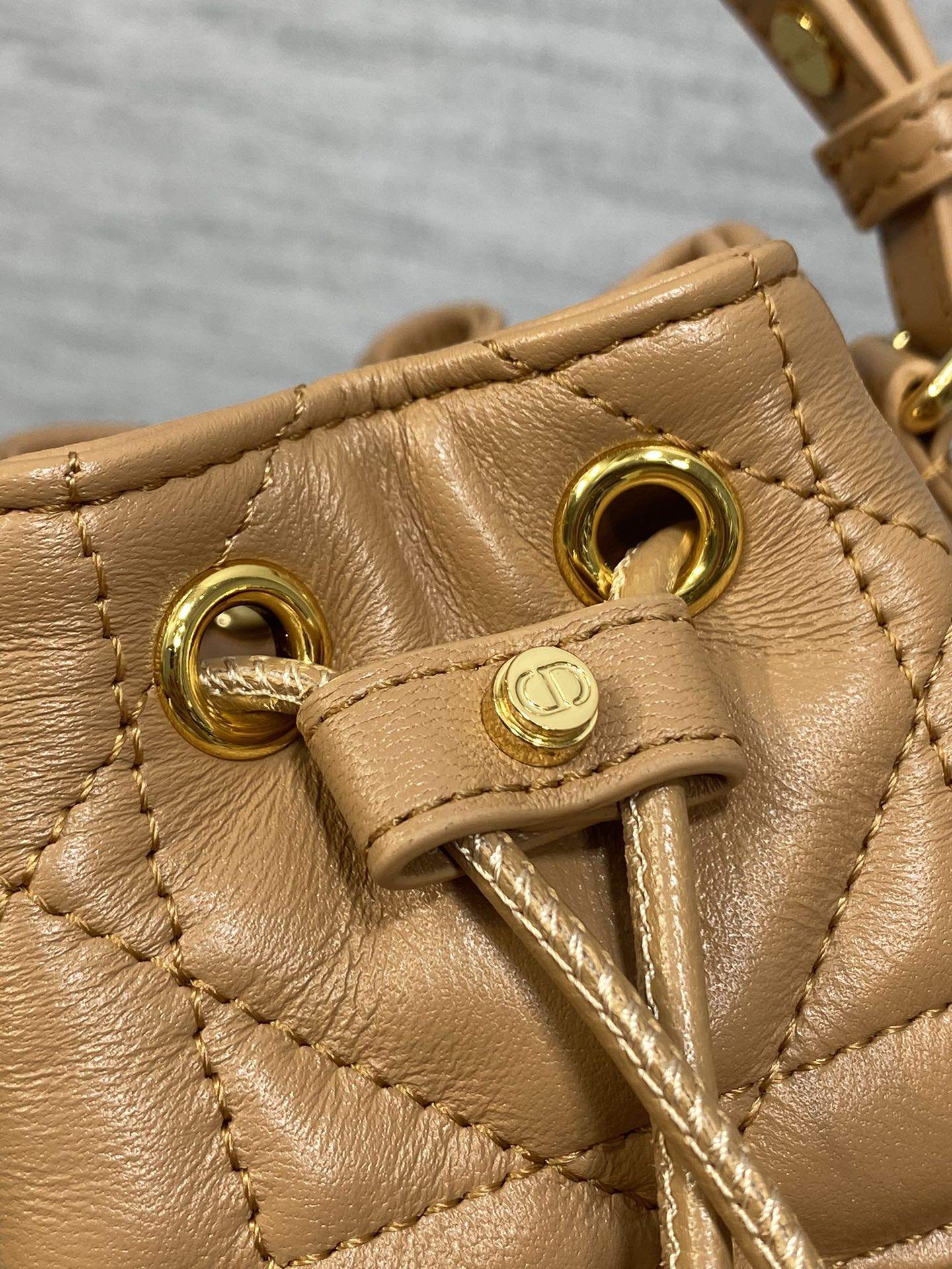 Superior Christian Dior Caro Nano Replica Bucket Bag - Image 7