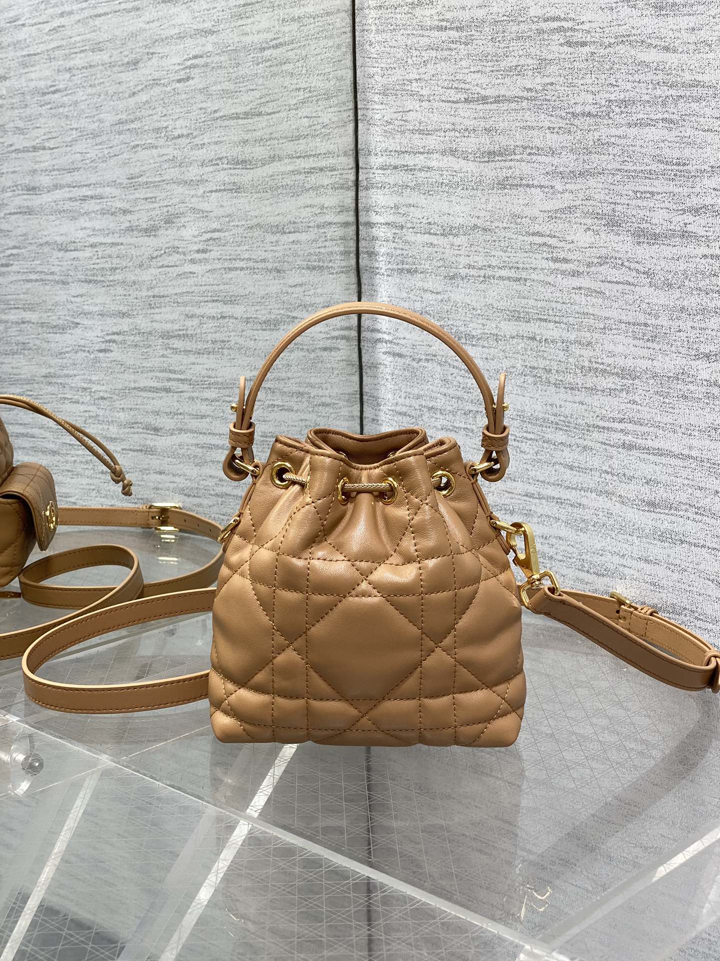Superior Christian Dior Caro Nano Replica Bucket Bag - Image 2