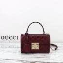 Lux Gucci Padlock Small Replica Top Handle Bag - Burgundy