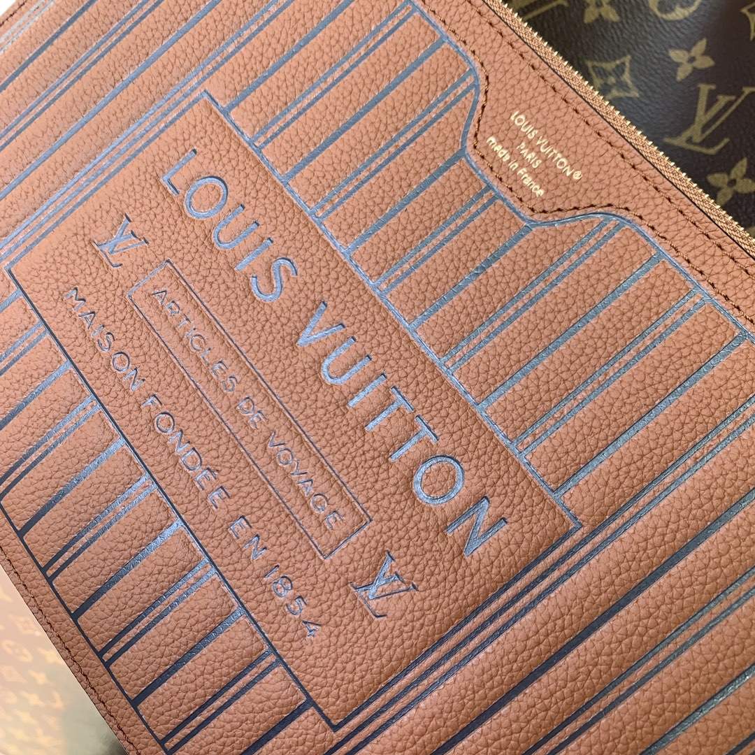 Copy Louis Vuitton Neverfull Inside Out MM Replica Bag - Image 5