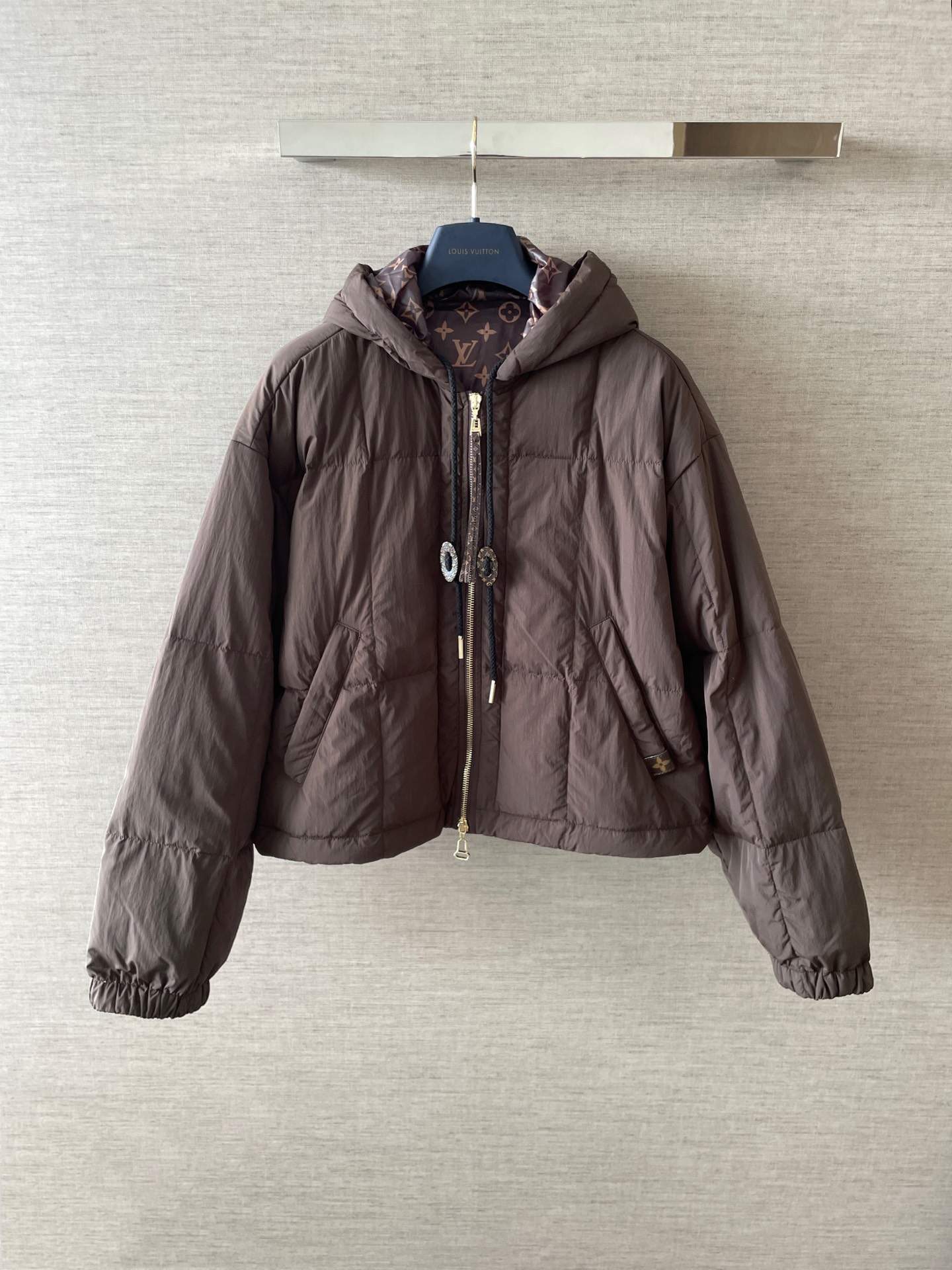 Elite Louis Vuitton Quilted Zip-Up Replica Jacket