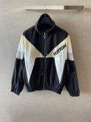 Deluxe Louis Vuitton Color-Blocked Replica Windbreaker
