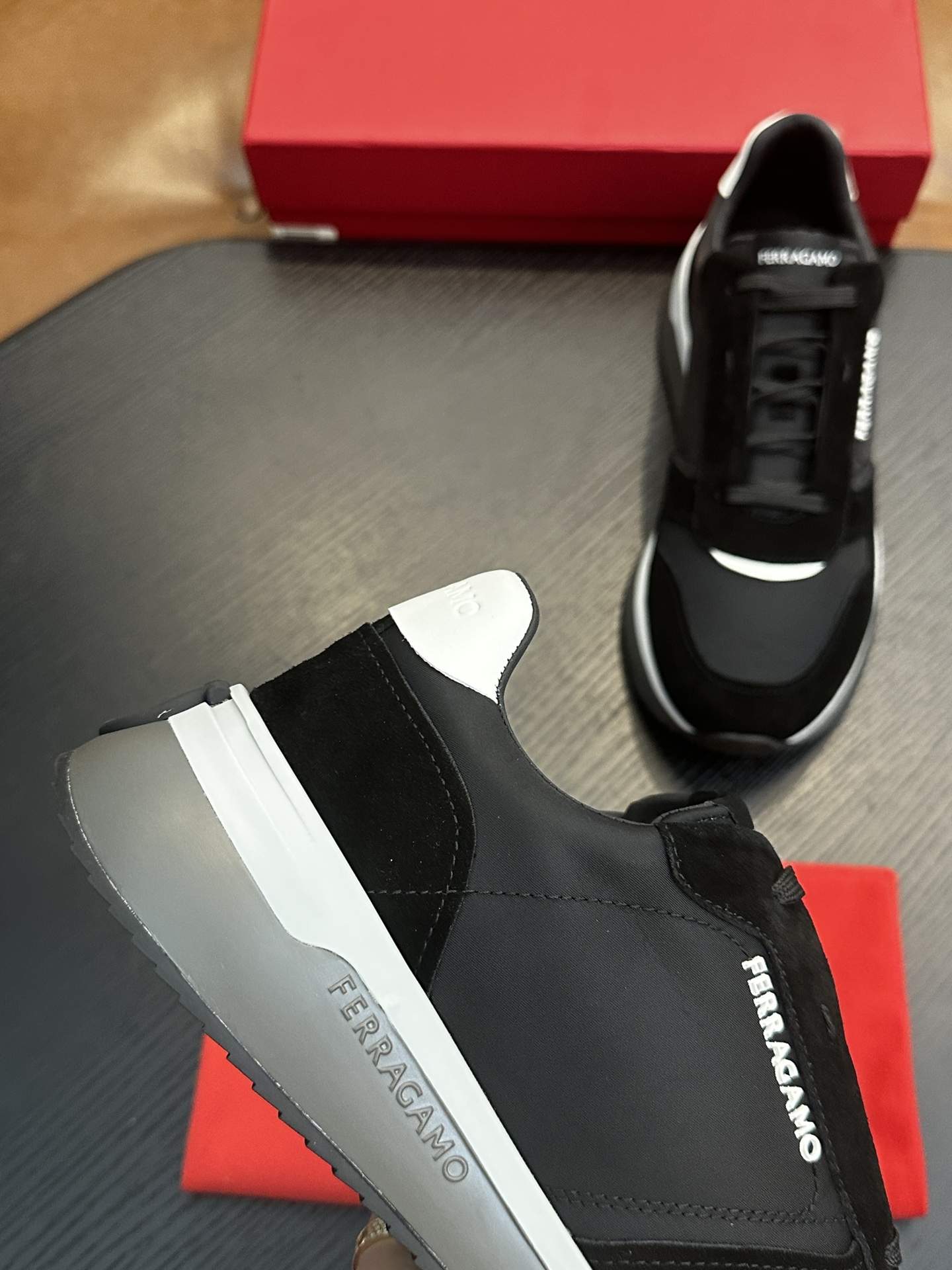 Delux Salvatore Ferragamo Low Cut Replica Sneaker - Image 7