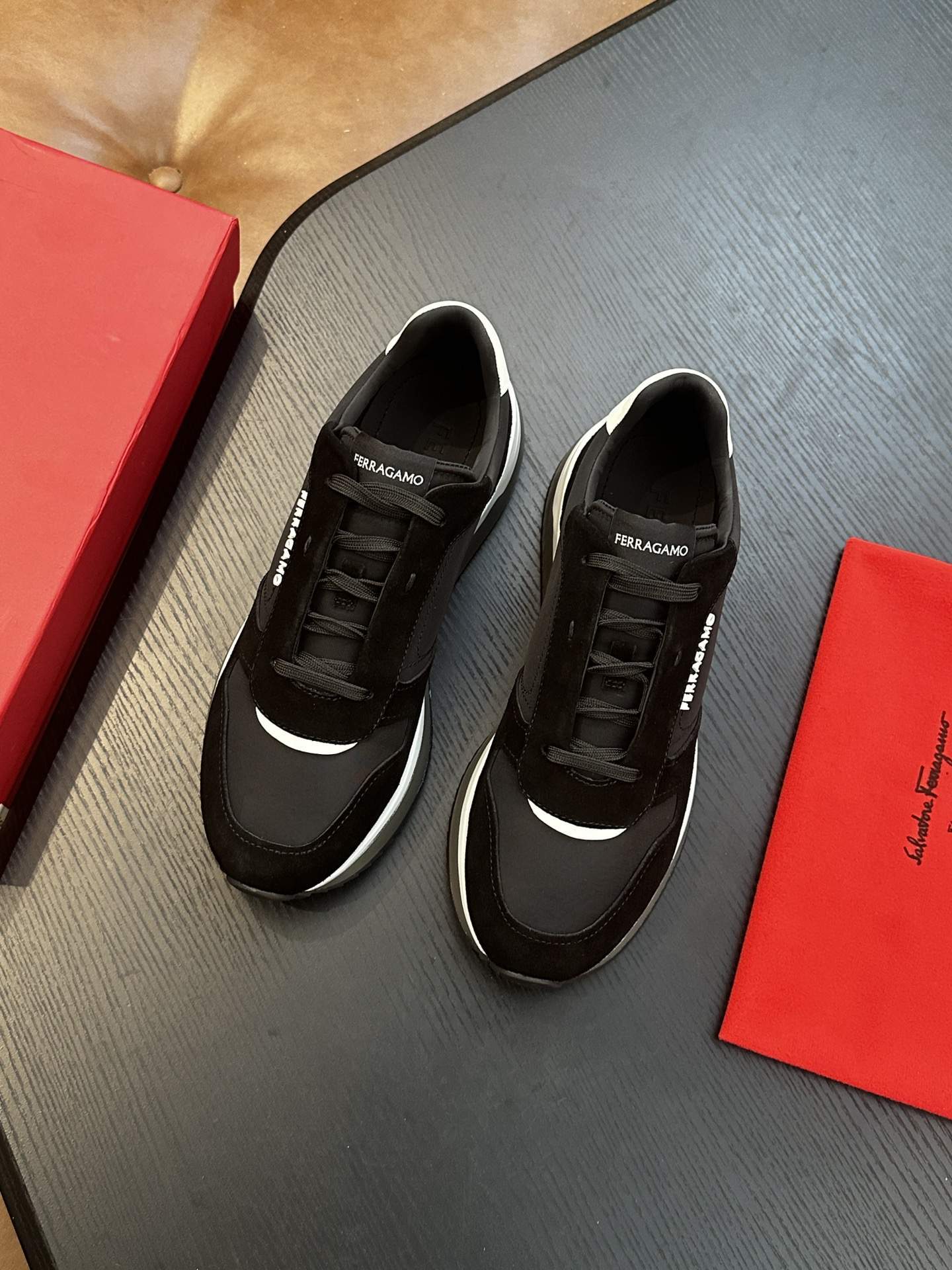 Delux Salvatore Ferragamo Low Cut Replica Sneaker - Image 3