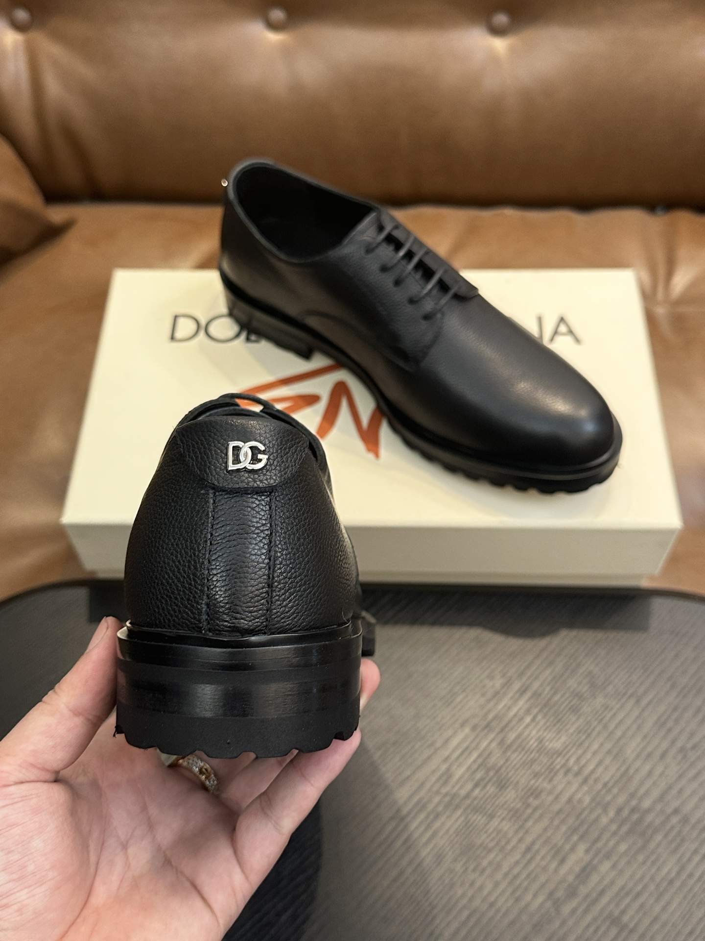 Top Grade Dolce & Gabbana Grained Derby Replica Shoes - Image 8