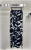 Elite Printed Silk Charmeuse Replica Long Dress