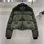 Copy Gucci Fine Gabardine Nnylon Replica Puffer Jacket - Green