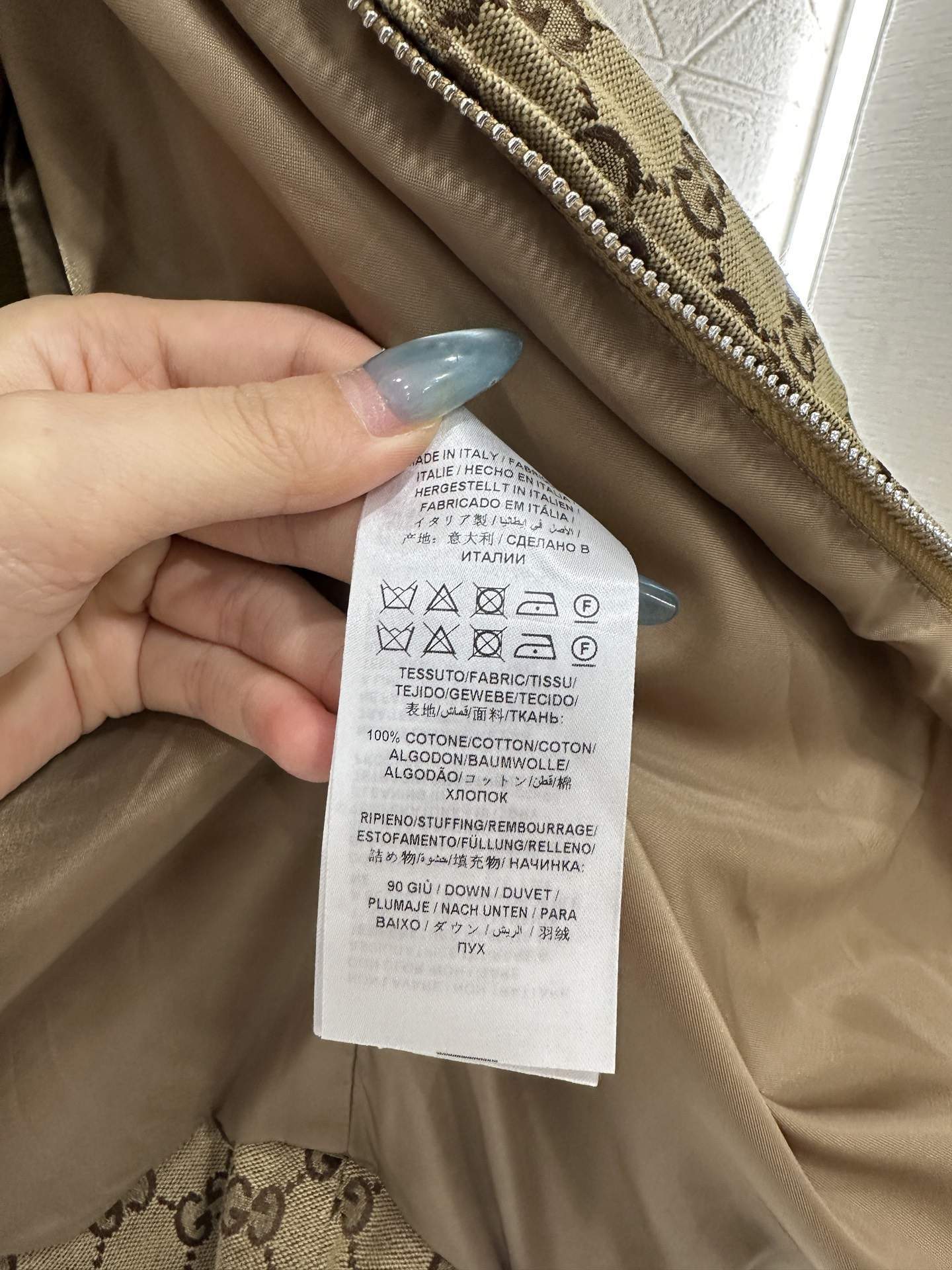 Supreme Gucci GG Canvas Replica Gilet With Leather Label - Image 7