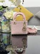 Copy Christian Dior Crystal Embellished Lady Dior Replica Micro Bag