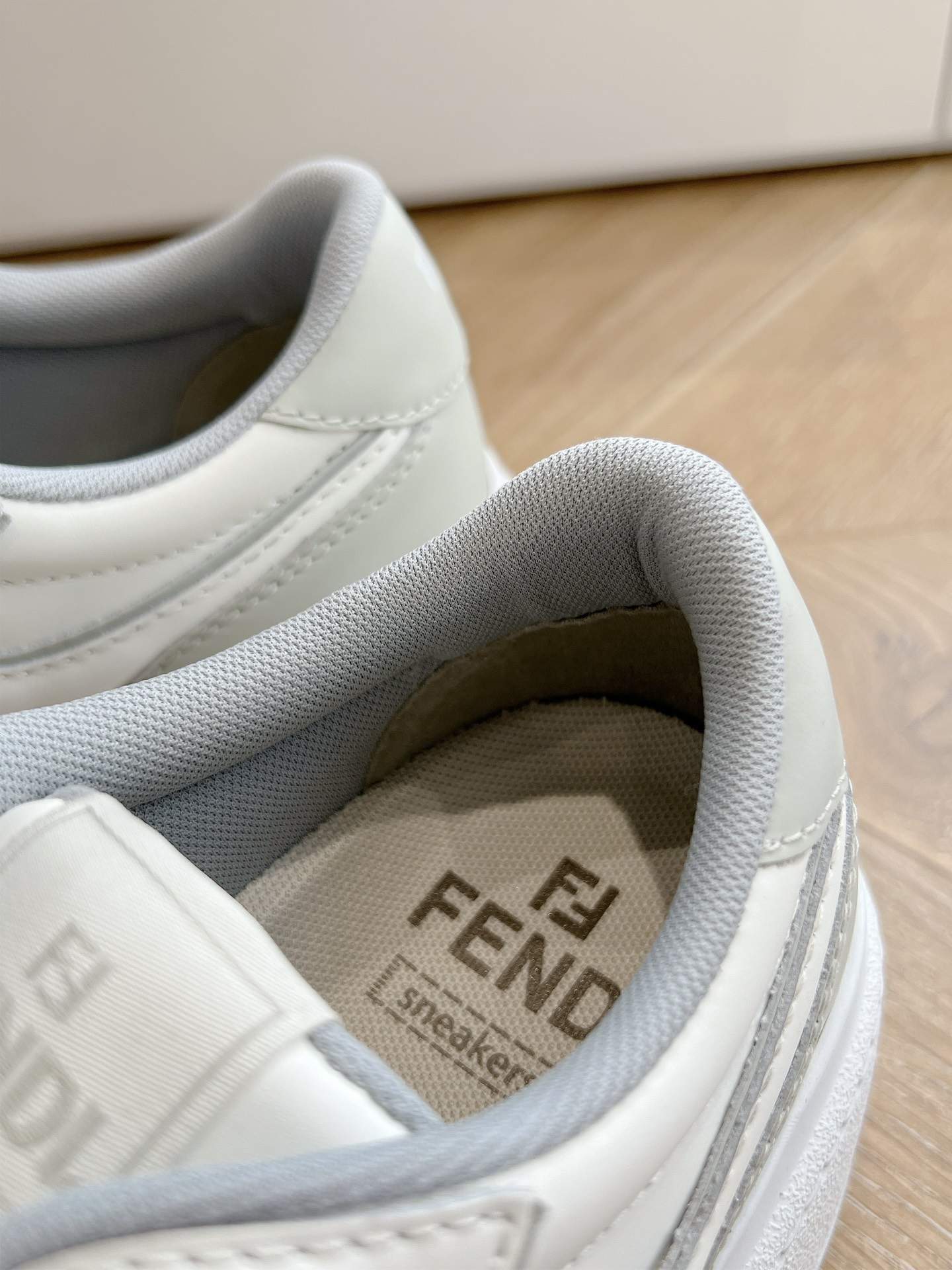 Lux Fendi Match Leather Replica Platform Low-Tops - Image 2