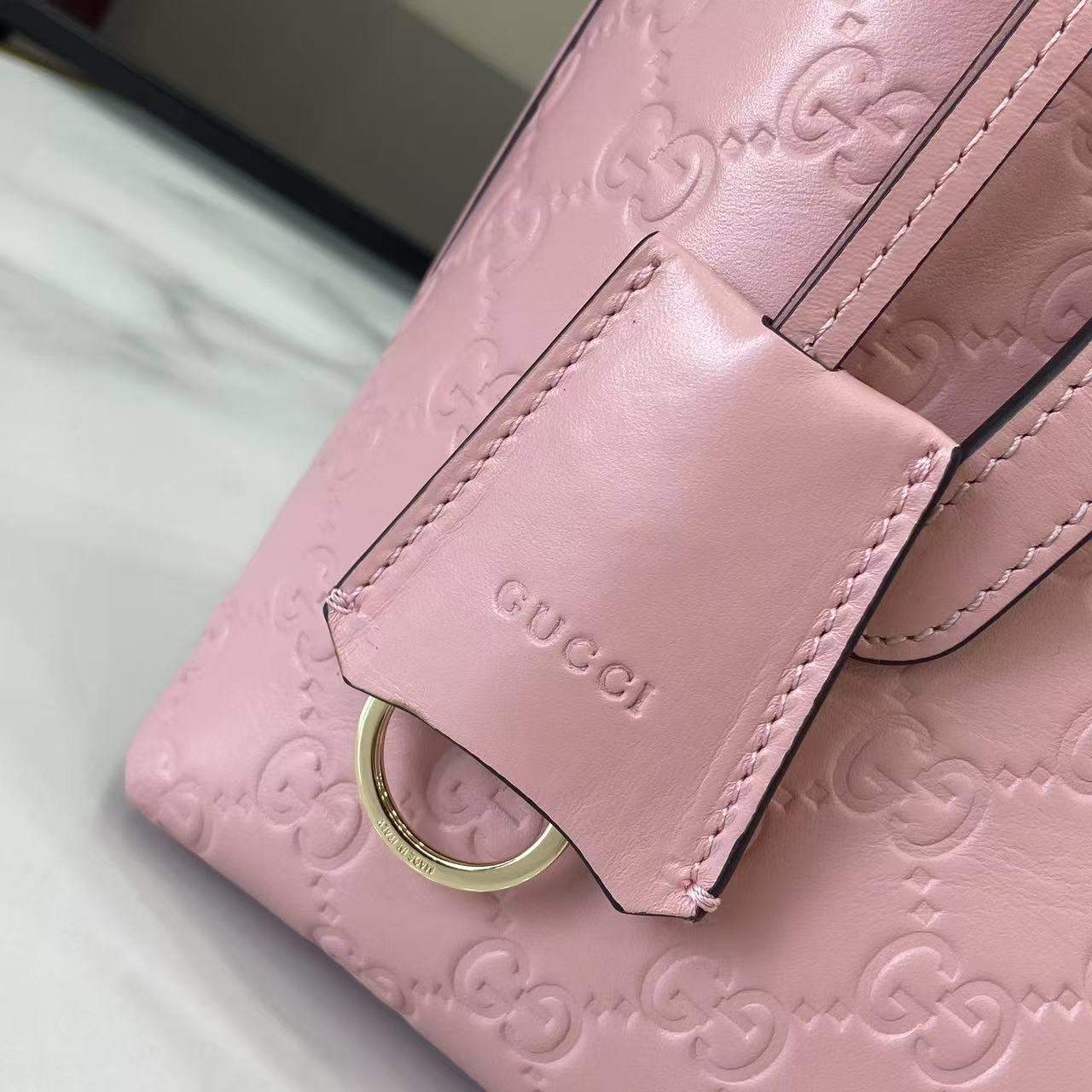 Deluxe Gucci GG Emblem Medium Replica Tote Bag - Image 9