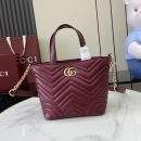 Mirror Quality Gucci Betty Small Replica Tote Bag - Burgundy