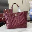Exact Copy Gucci Betty Medium Replica Tote Bag - Burgundy
