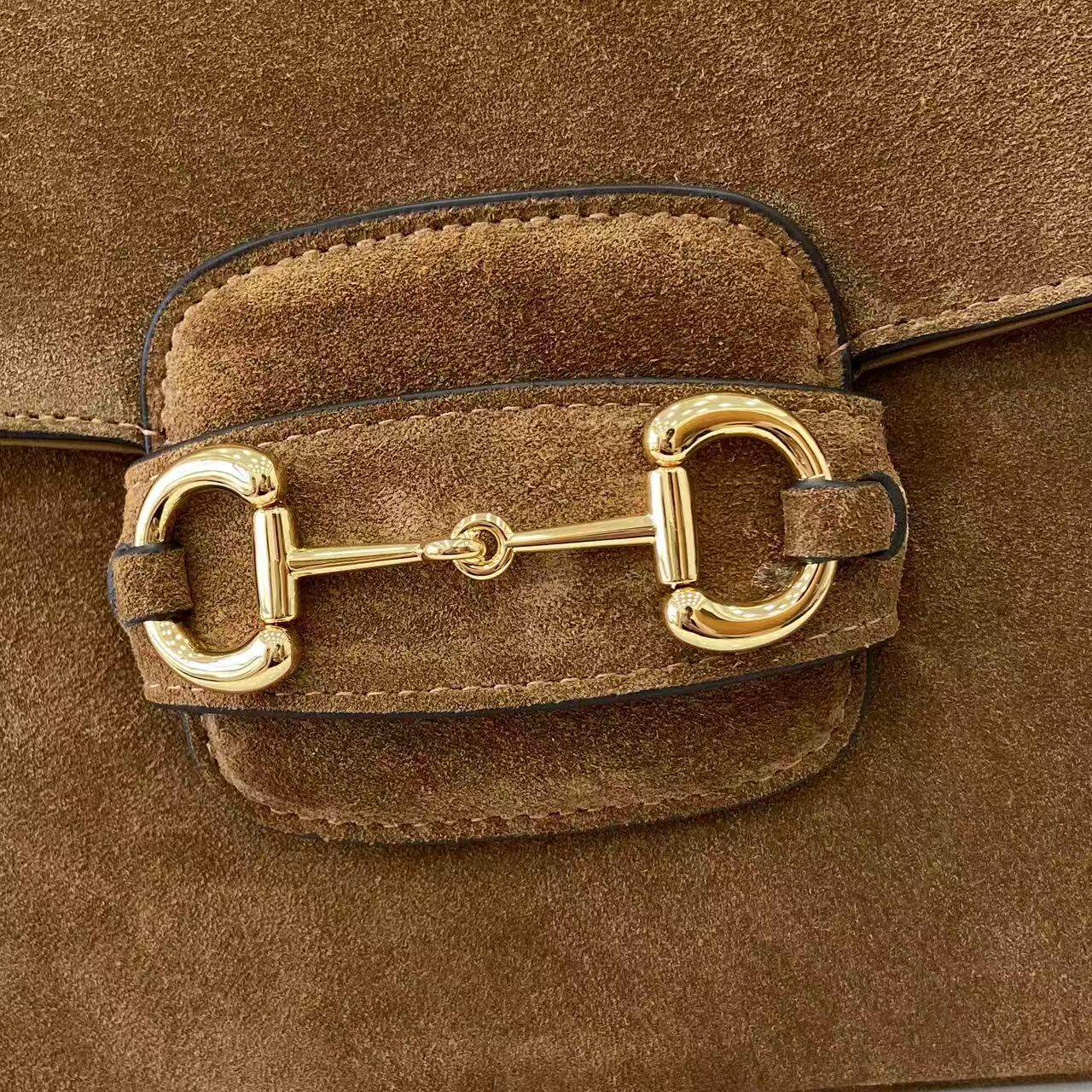 Deluxe Gucci Horsebit 1955 Aura Small Replica Shoulder Bag - Image 8