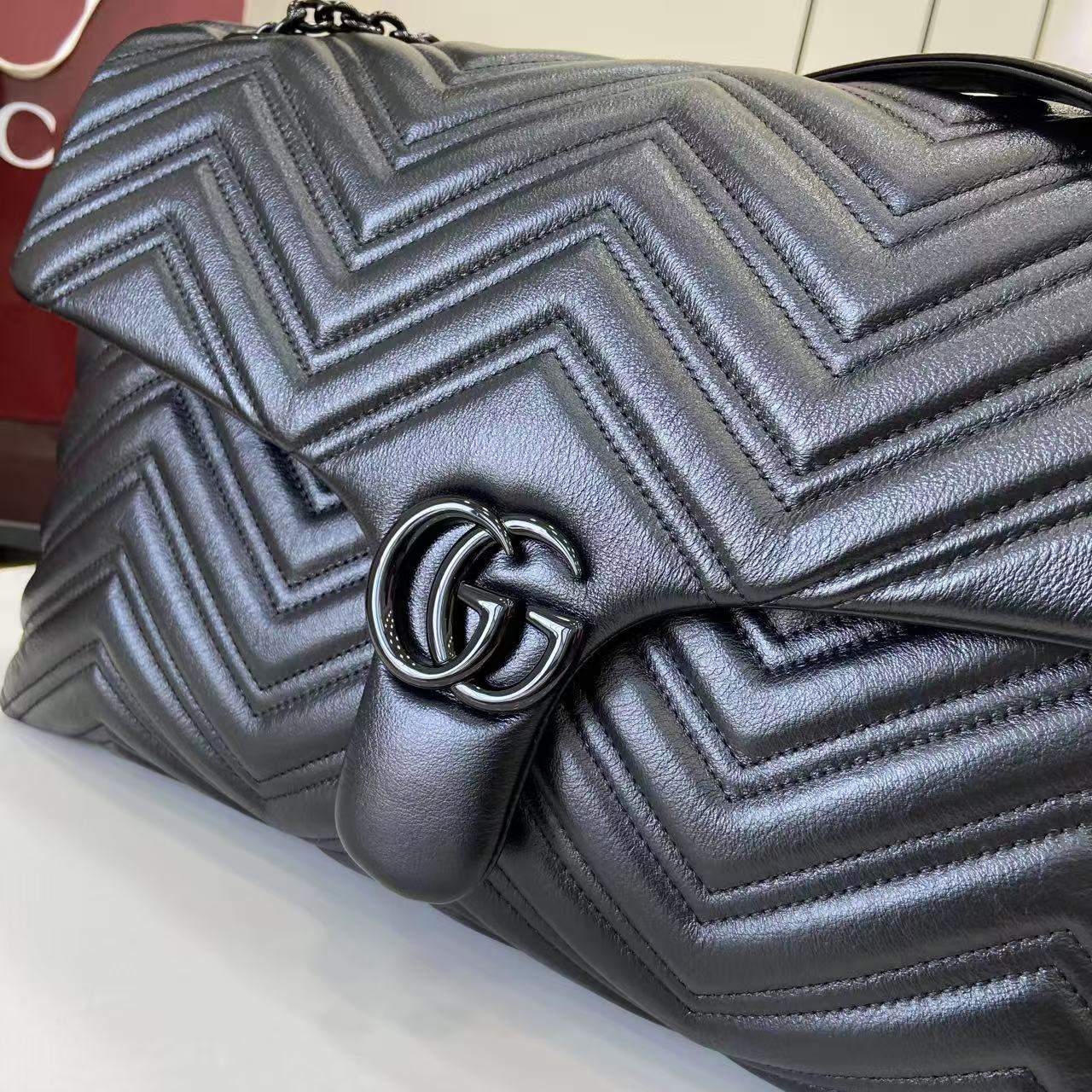 Copy Gucci GG Marmont Large Replica Shoulder Bag - Image 5