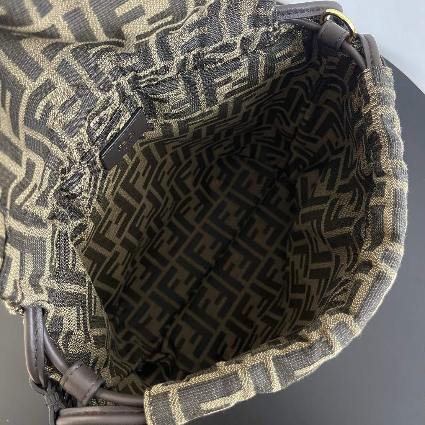 Elite Fendi Jacquard Fabric Replica Backpack - Image 7