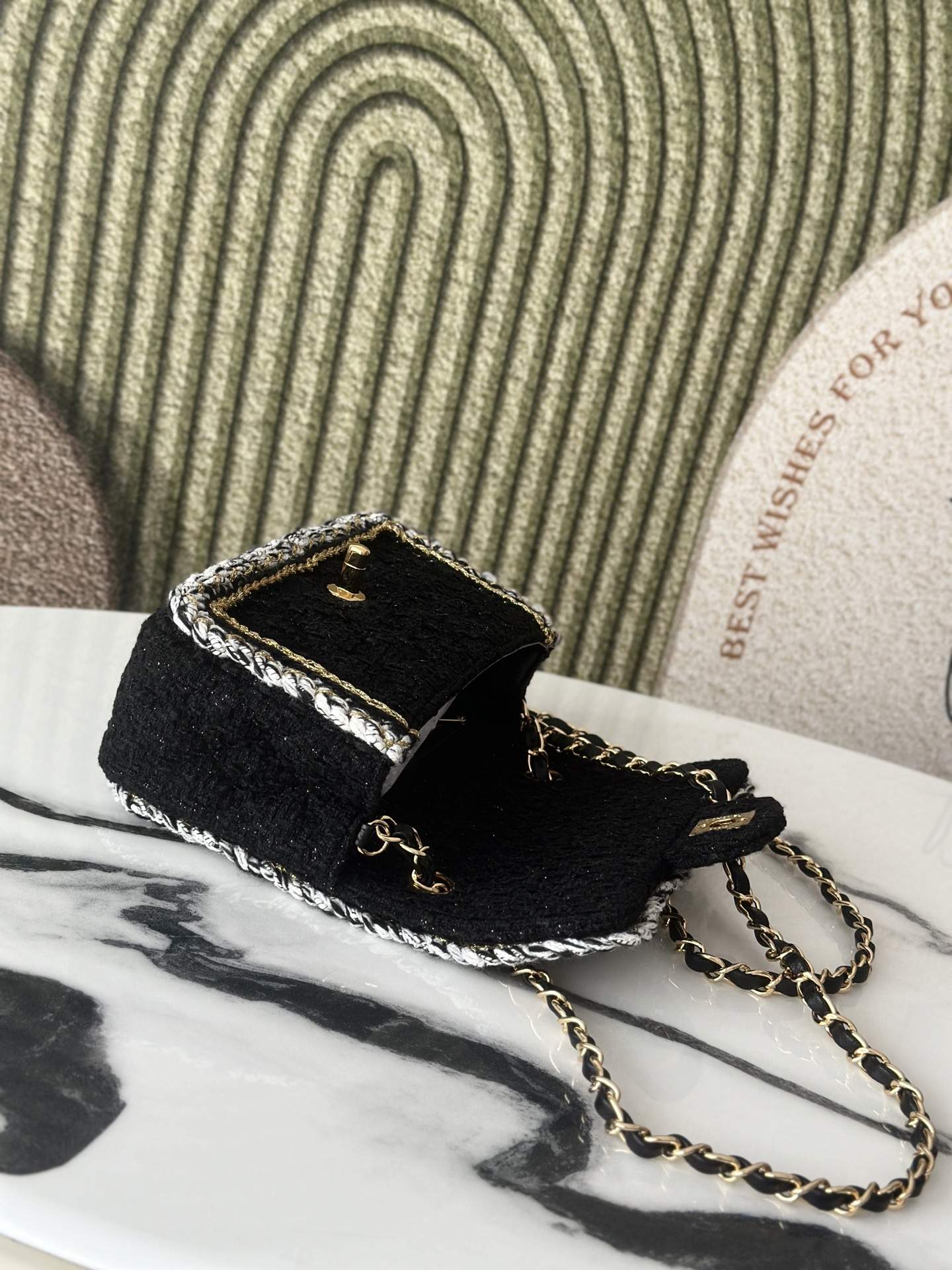 Finest Tweed Mini Classic Replica Handbag - Image 8