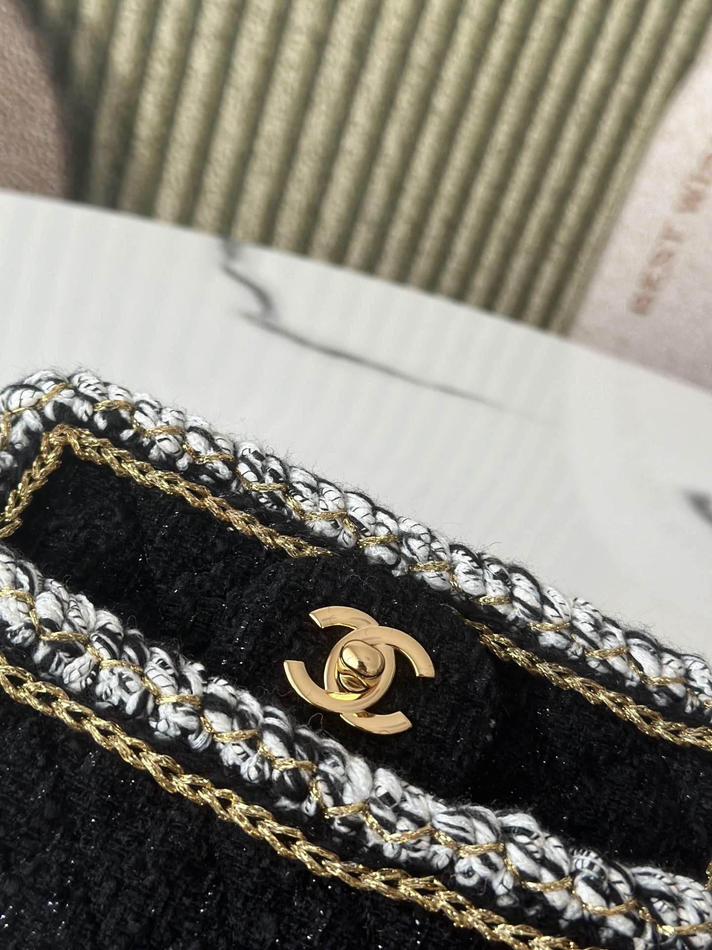 Finest Tweed Mini Classic Replica Handbag - Image 6