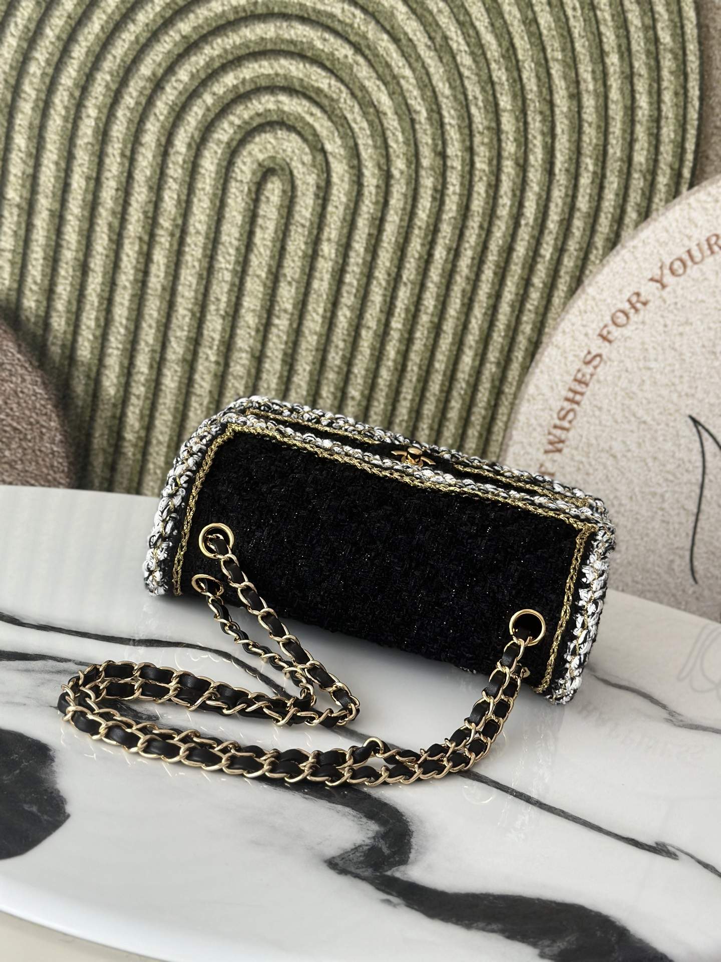 Supreme Cotton Tweed Small Replica Classic Handbag - Image 3