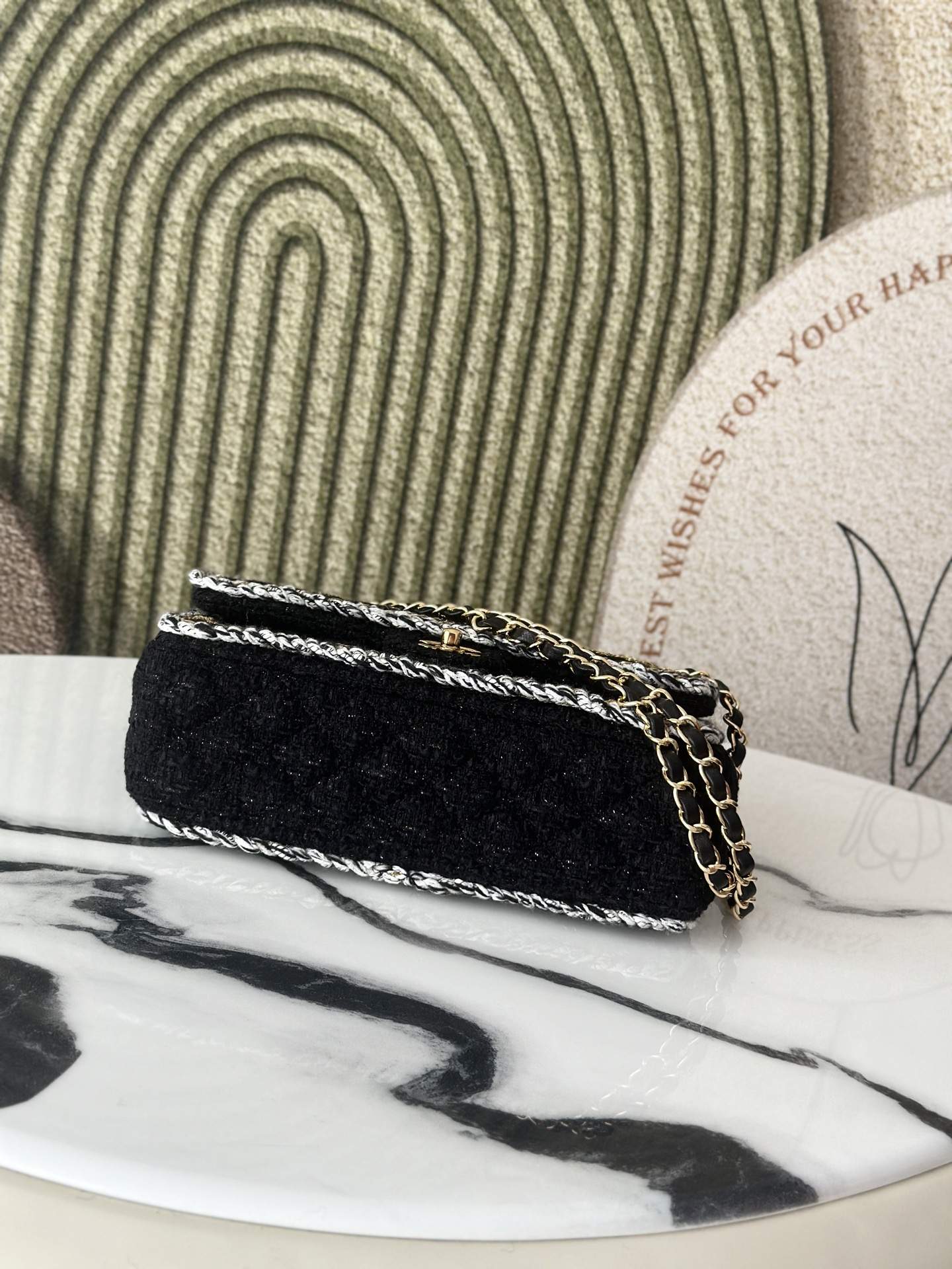 Supreme Cotton Tweed Small Replica Classic Handbag - Image 4