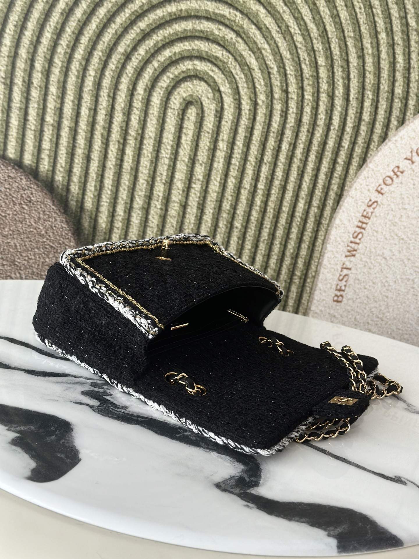 Finest Tweed Mini Classic Replica Handbag - Image 9