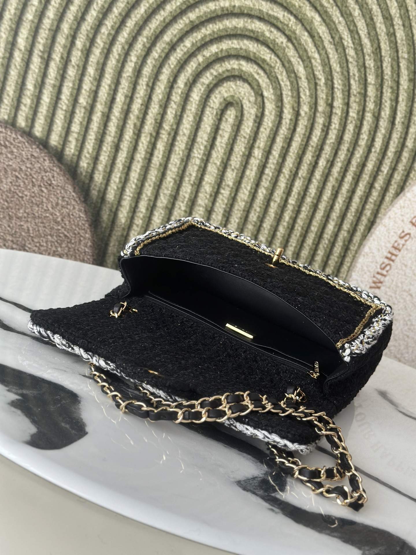 Supreme Cotton Tweed Small Replica Classic Handbag - Image 6