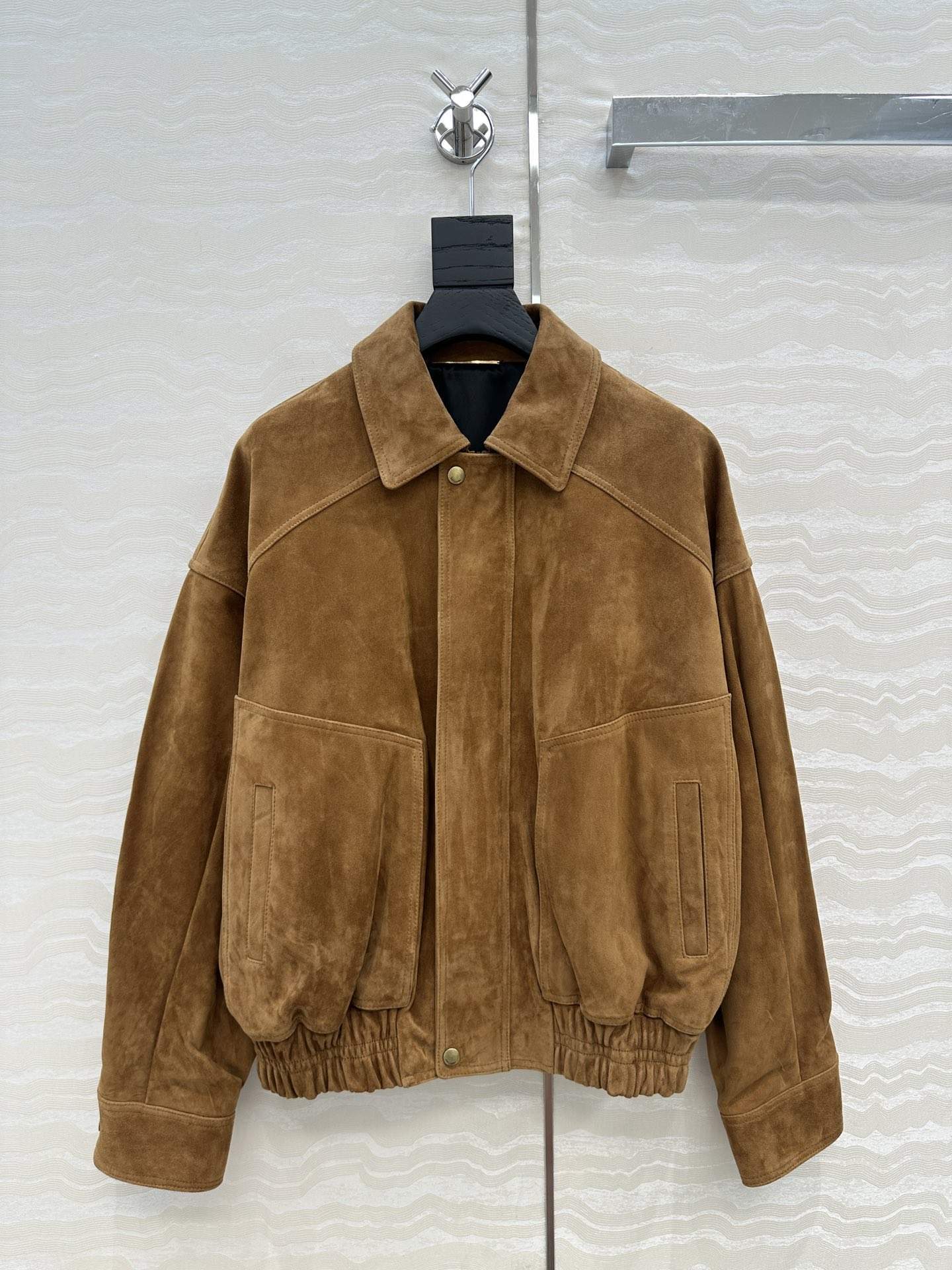 Copy Yves Saint Laurent Replica Bomber Jacket In Suede