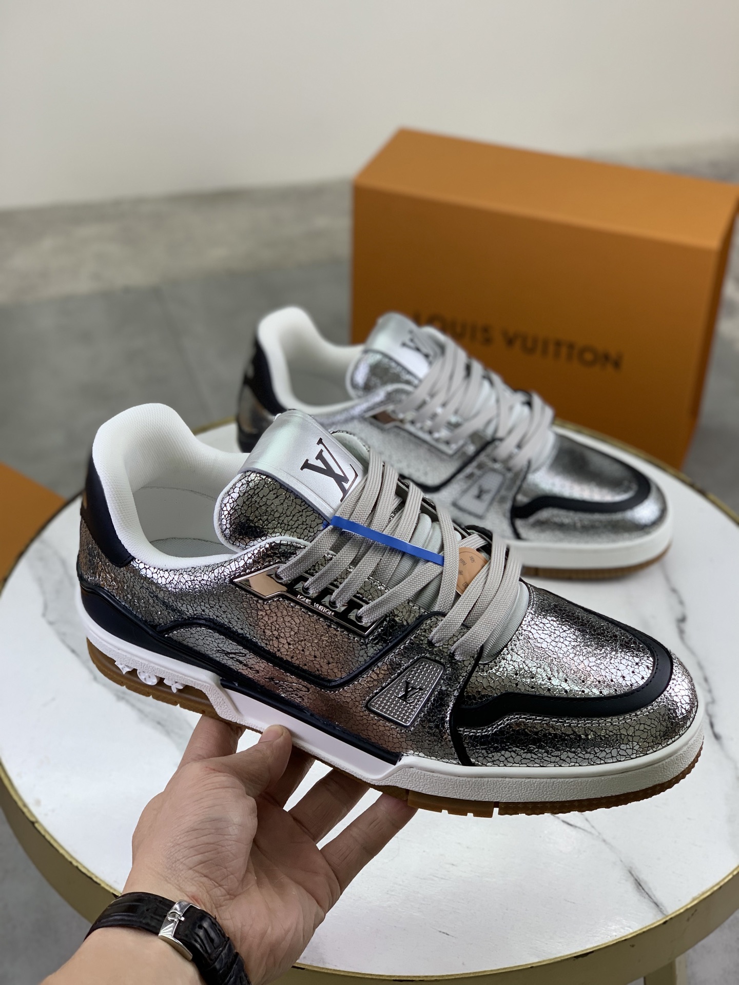 Luxury Replica Louis Vuitton LV Trainer Sneaker - Image 4