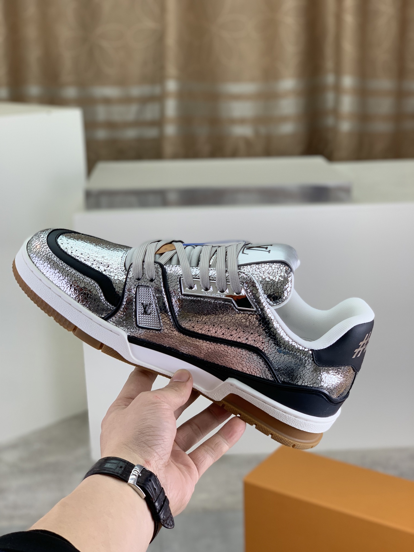 Luxury Replica Louis Vuitton LV Trainer Sneaker - Image 6