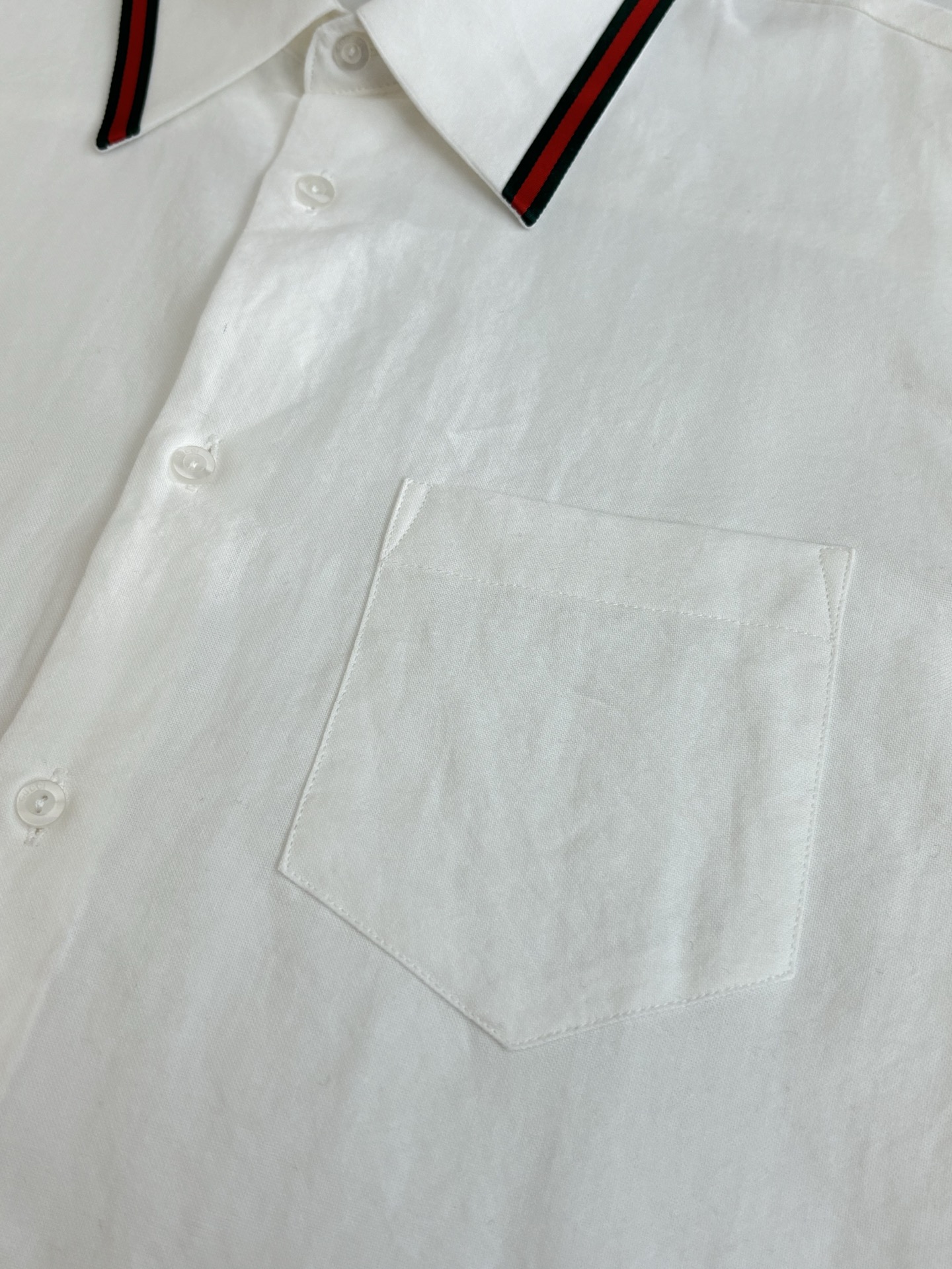 Exclusive Gucci Oxford Cotton Replica Shirt With Web - Image 6