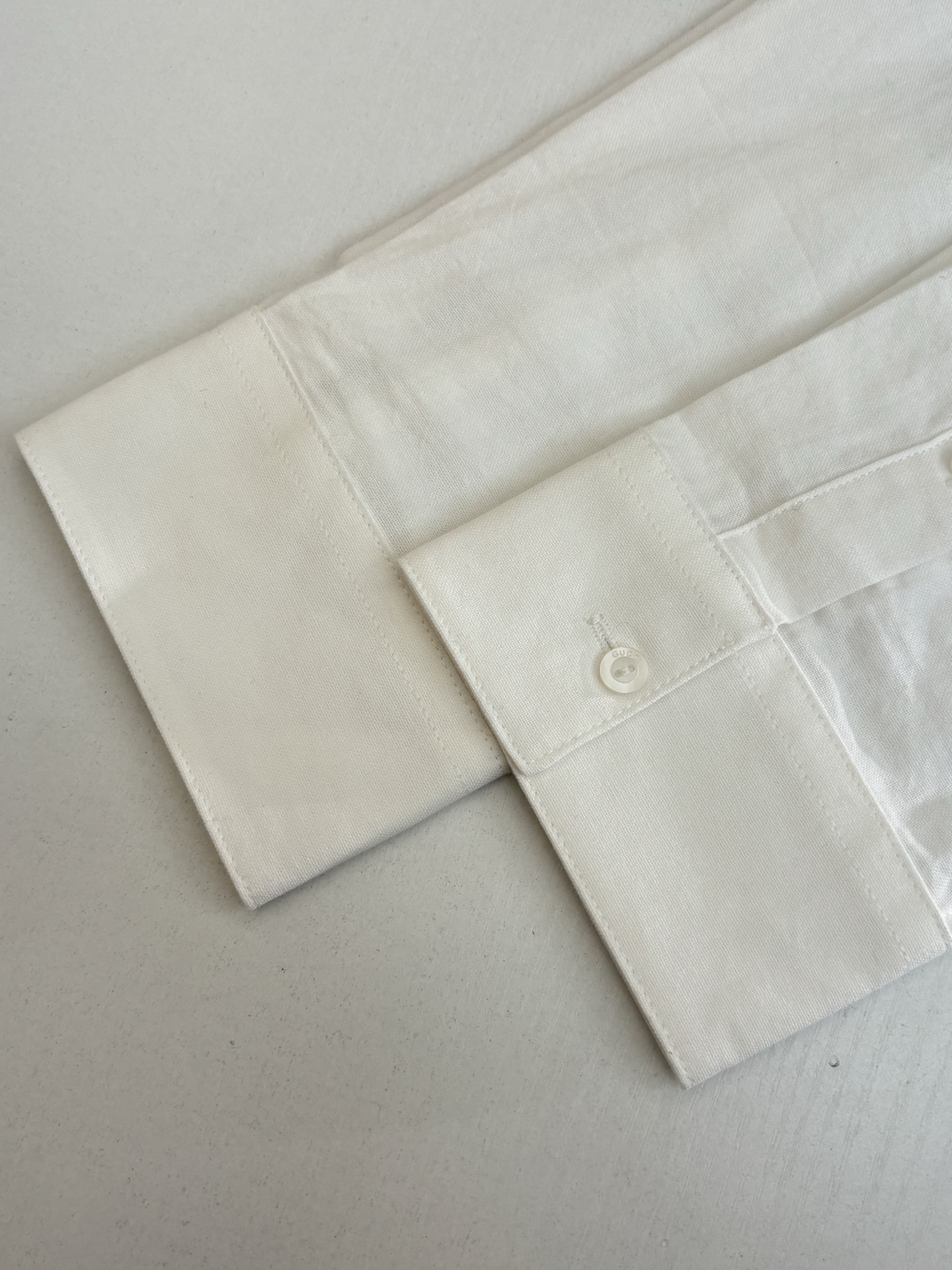 Exclusive Gucci Oxford Cotton Replica Shirt With Web - Image 9