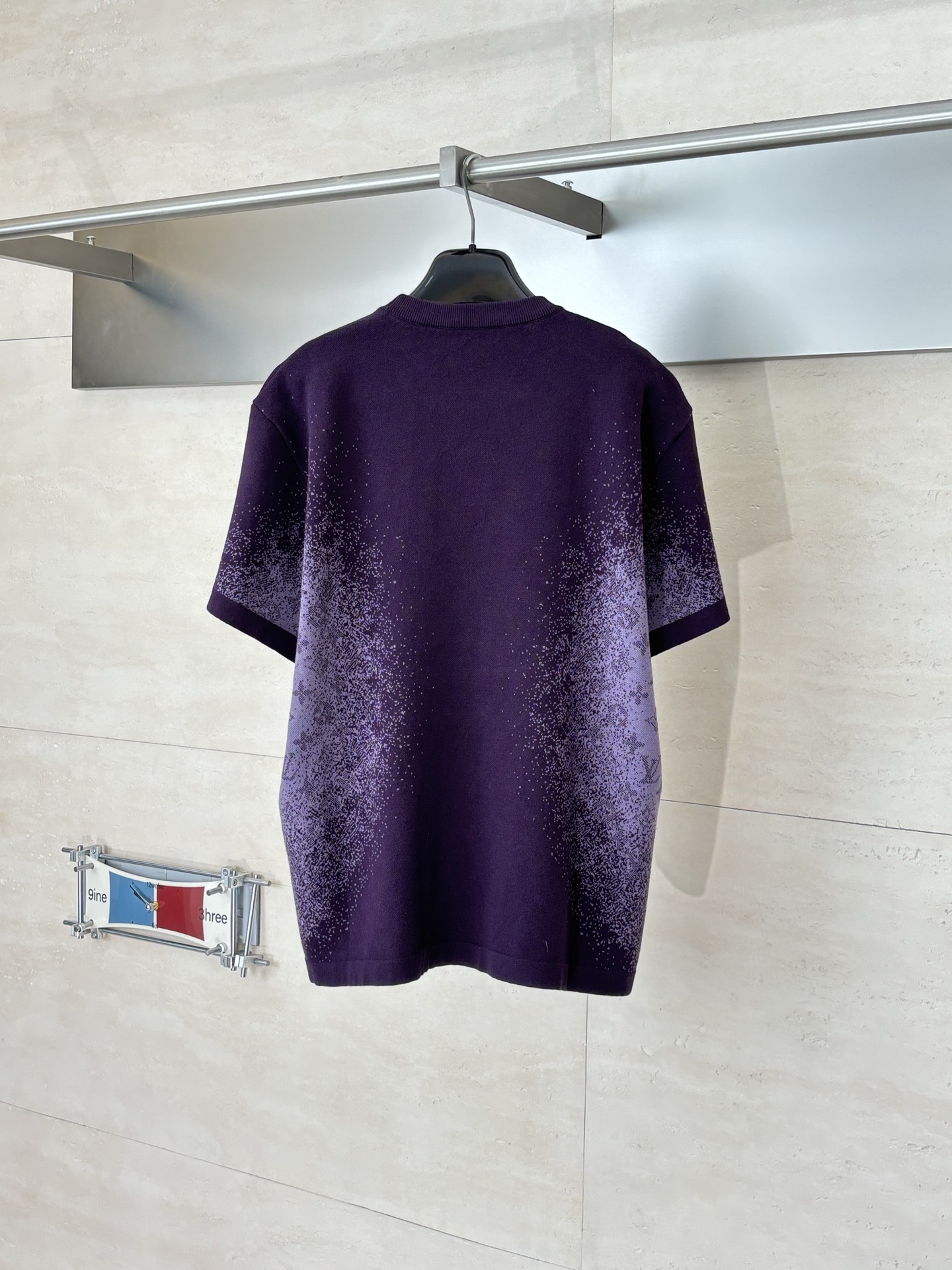 Premium Louis Vuitton Monogram Jacquard Short-Sleeved Crewneck - Image 2