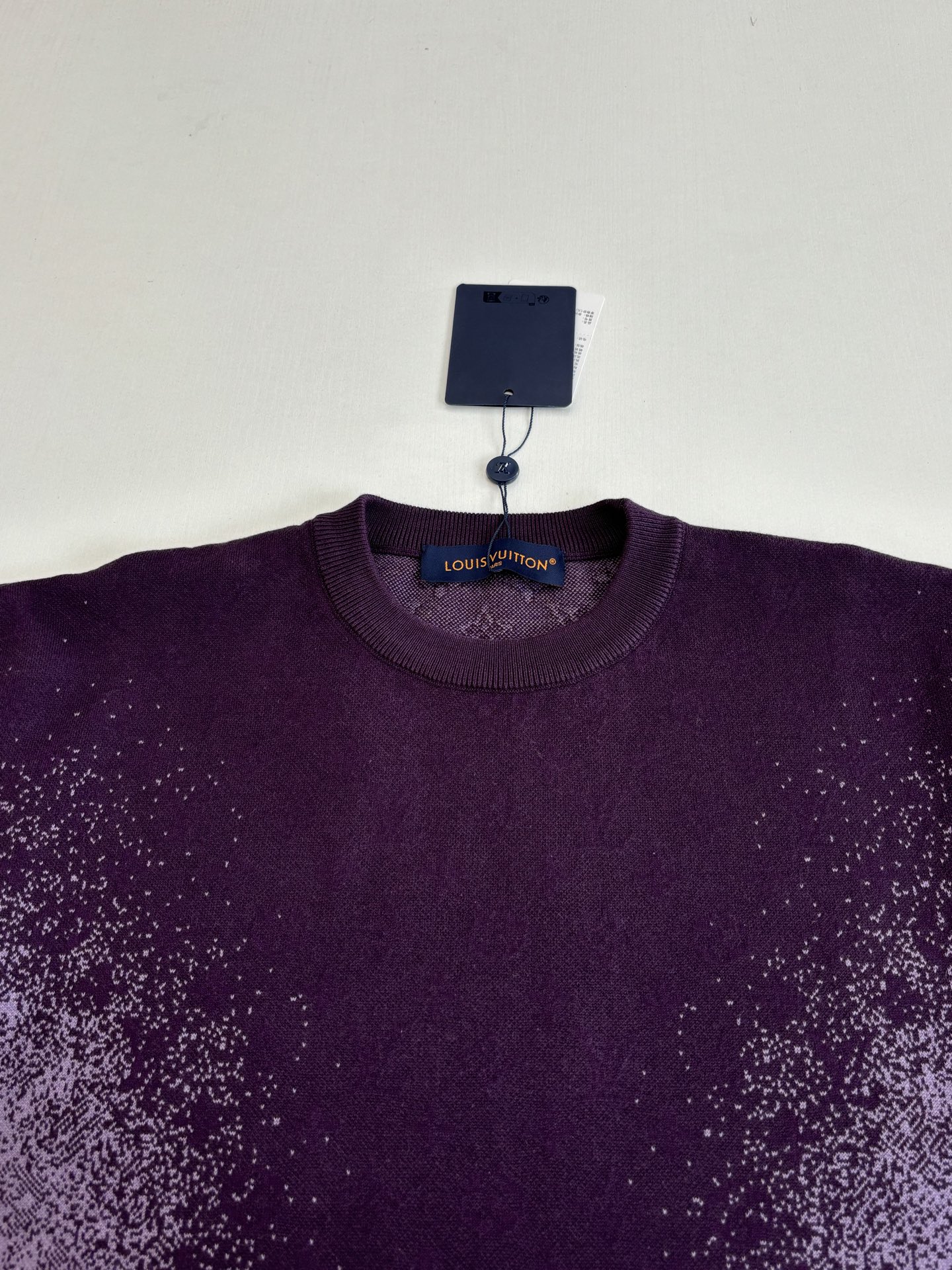 Premium Louis Vuitton Monogram Jacquard Short-Sleeved Crewneck - Image 4