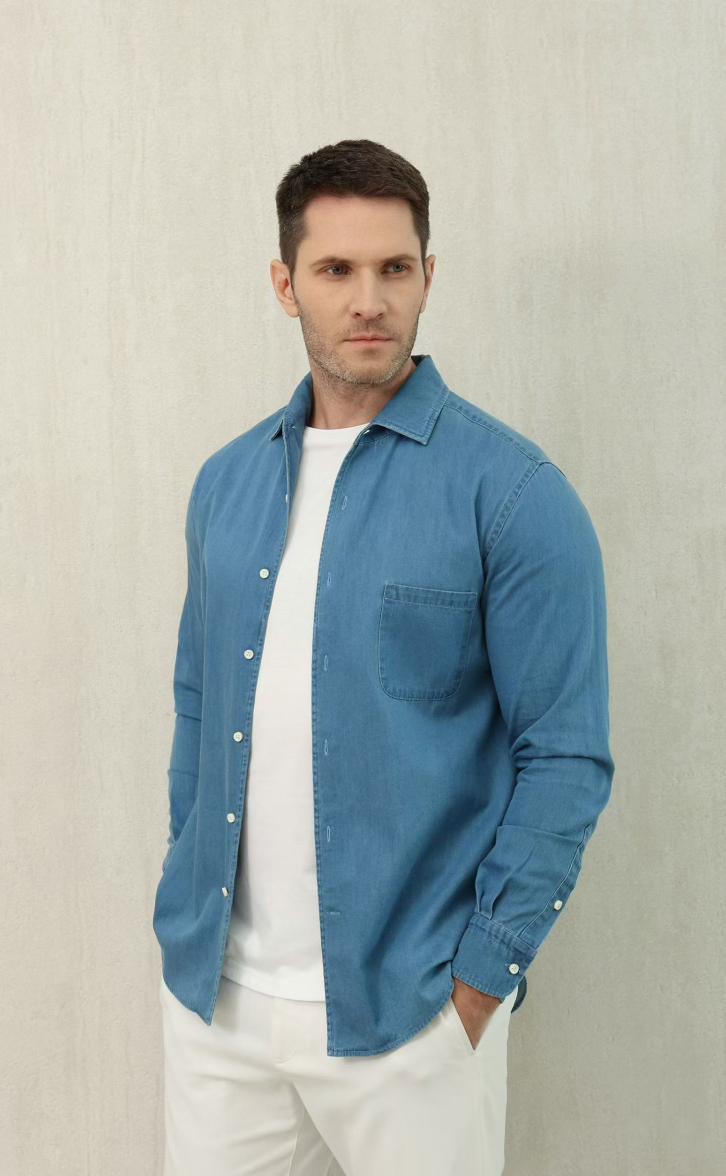 Mirror Quality Loro Piana Andre Replica Shirt - Image 3