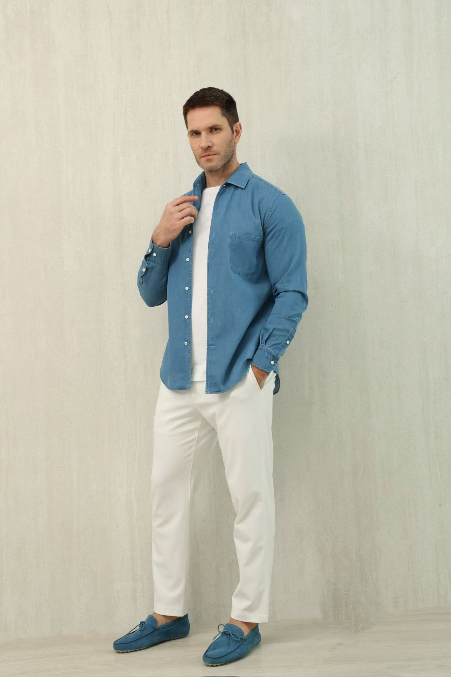 Mirror Quality Loro Piana Andre Replica Shirt - Image 5