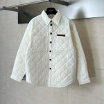 Copy Bottega Veneta Quilted Cotton Replica Overshirt - White