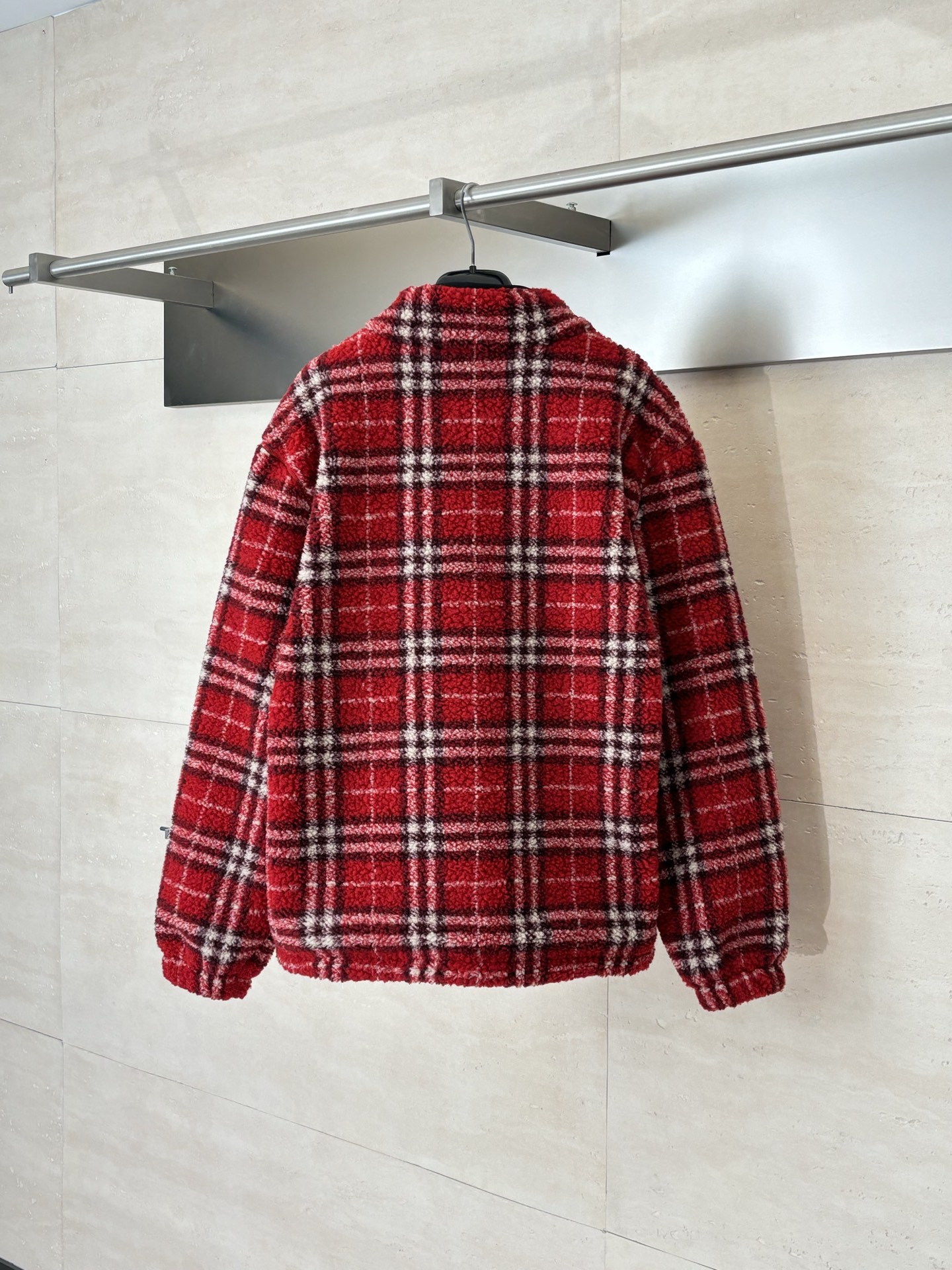 Superior Burberry Check Wool Cashmere Blend Replica Fleece - Image 2