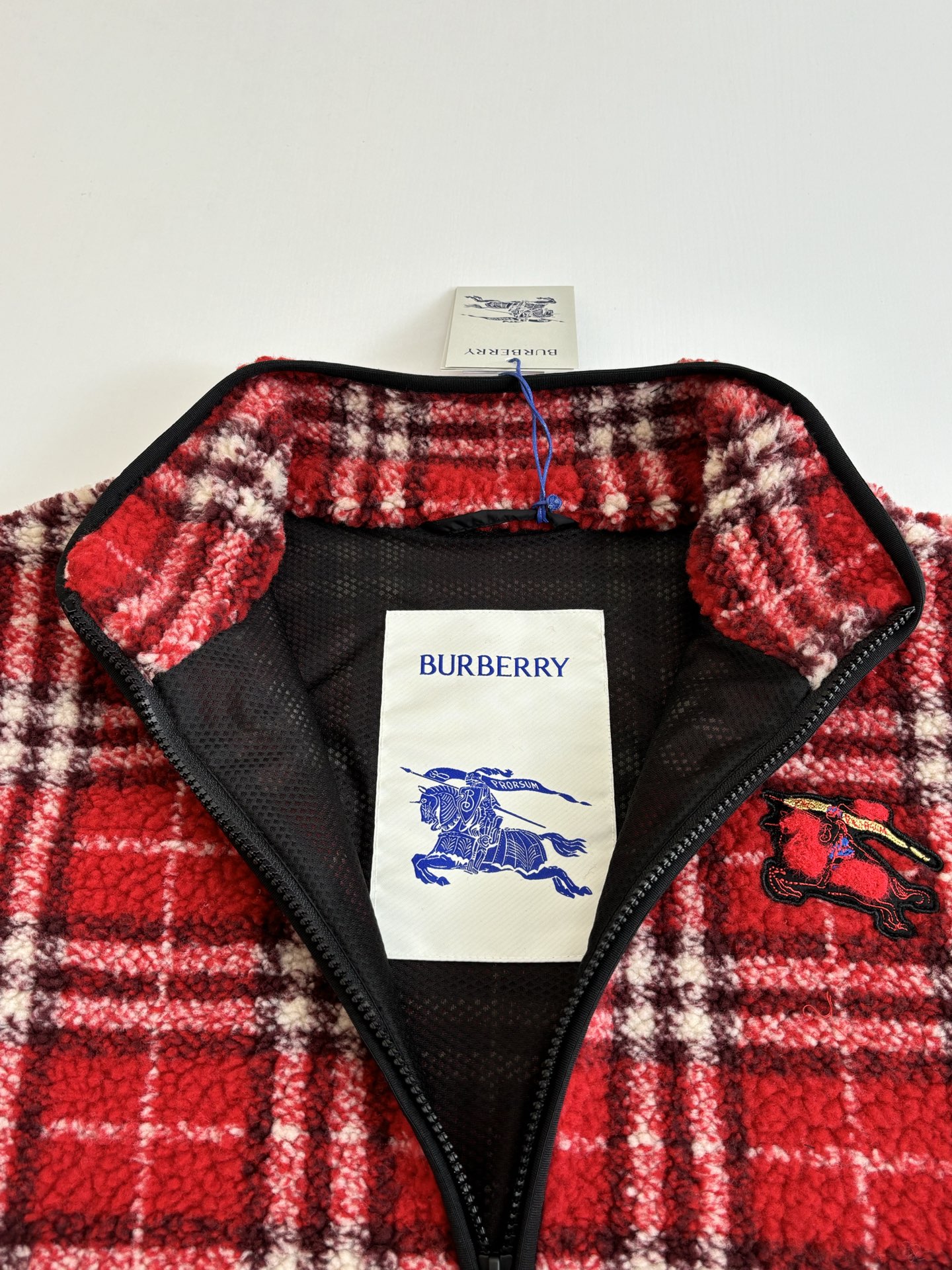 Superior Burberry Check Wool Cashmere Blend Replica Fleece - Image 4