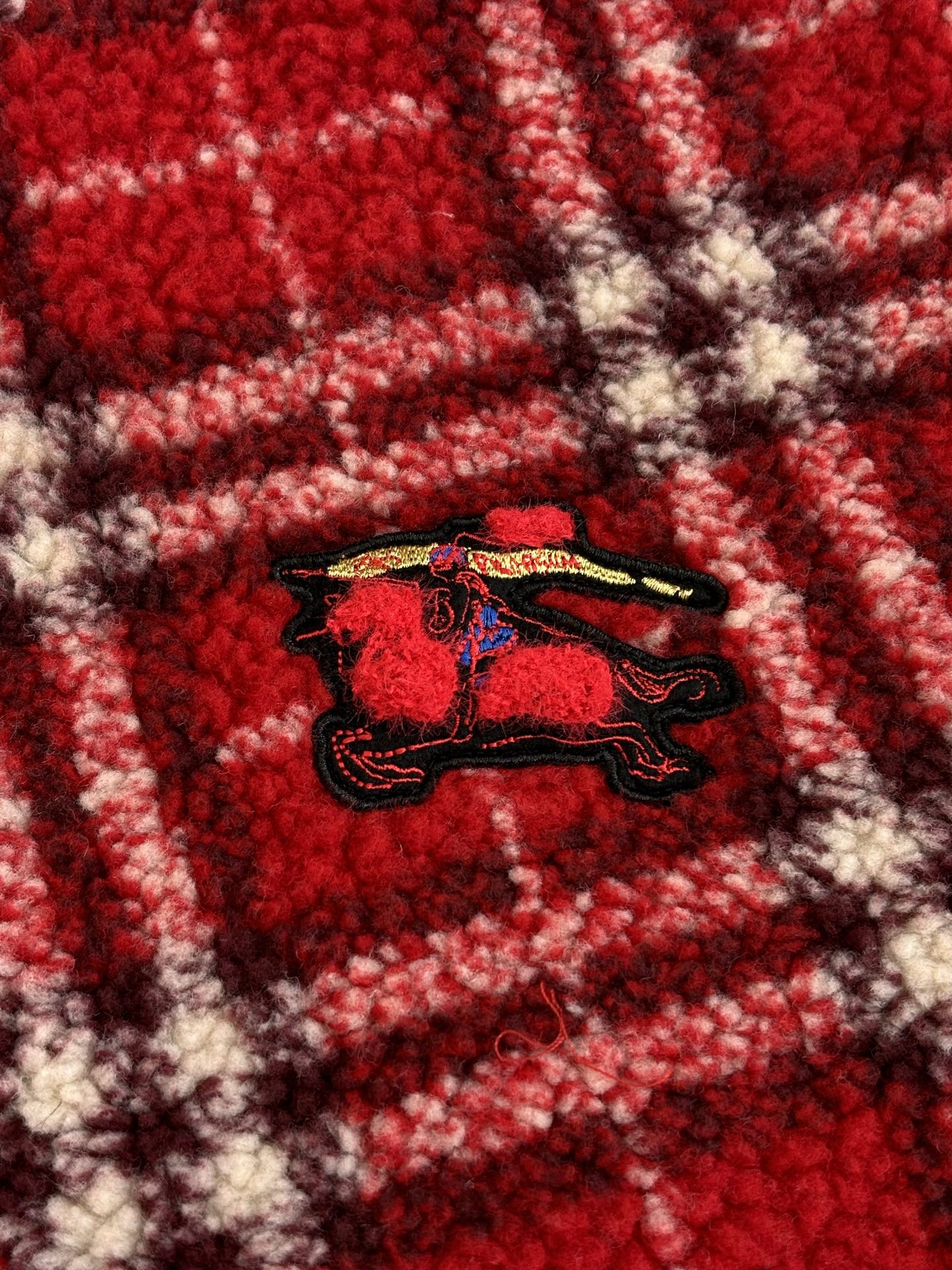 Superior Burberry Check Wool Cashmere Blend Replica Fleece - Image 5